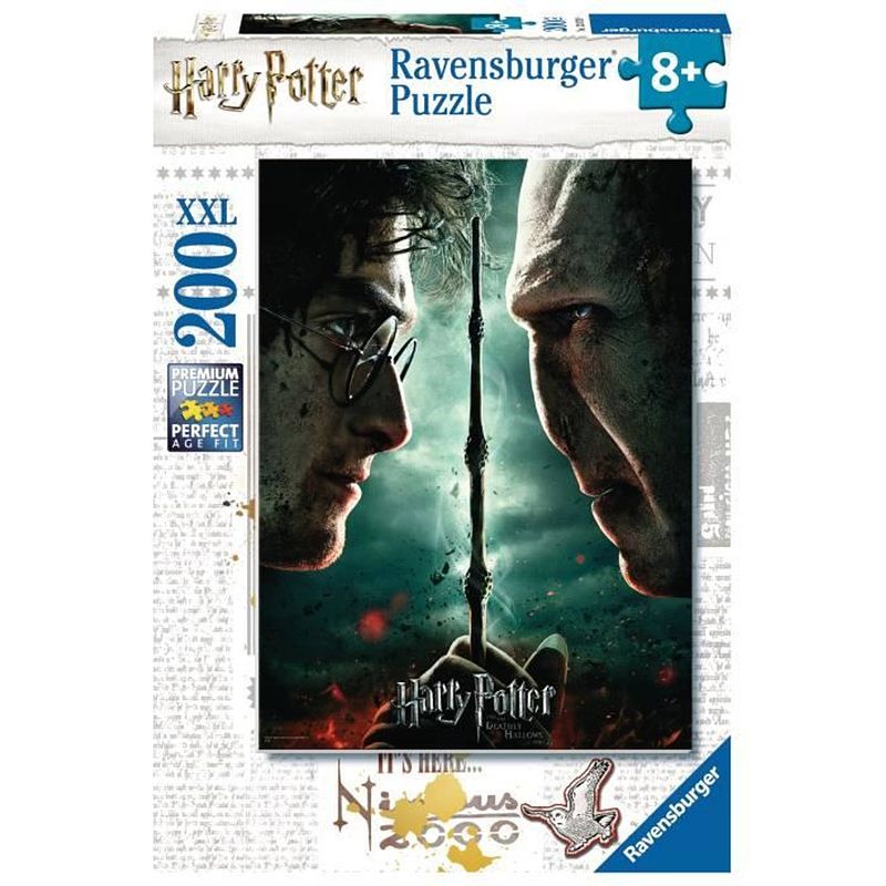 Foto van Ravensburger - puzzel 200 stukjes xxl harry potter tot voldemort