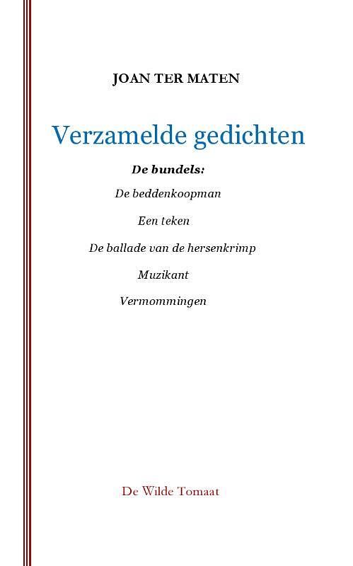 Foto van Verzamelde gedichten - joan ter maten - paperback (9789083091082)