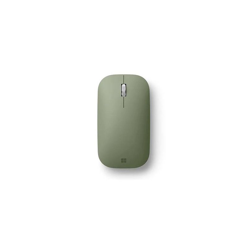 Foto van Microsoft modern mobile mouse draadloze muis bluetooth bluetrack bosgroen 3 toetsen