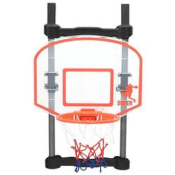 Foto van The living store basketbalring - verstelbaar - meerkleurig - incl - net - bal en pomp