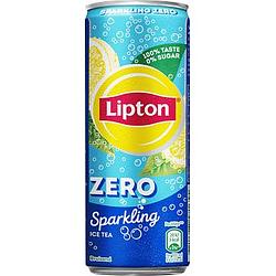 Foto van Lipton ice tea sparkling zero sugar 250ml bij jumbo