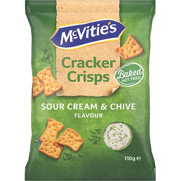 Foto van Mcvitie's cracker crisps sour cream & chive flavour 110g bij jumbo