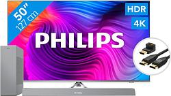 Foto van Philips 50pus8506 - ambilight + soundbar + hdmi kabel