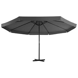 Foto van The living store tuinparasol - uv-beschermend polyester - aluminium paal - 500 x 385 cm