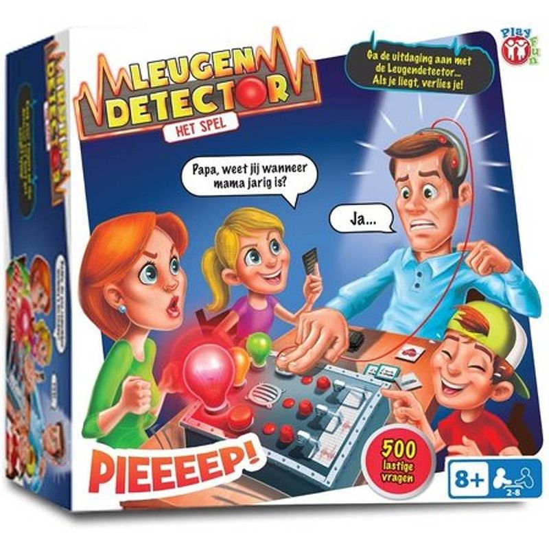 Foto van Play fun gezelschapsspel leugendetector