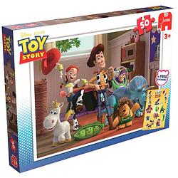 Foto van Jumbo disney puzzel toy story met stickers - 50 stukjes