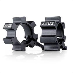 Foto van Zeuz® 2 stuks aluminium 50 mm haltersluiting & halterklem - halterstangsluiter - barbell lock jaw - zwart