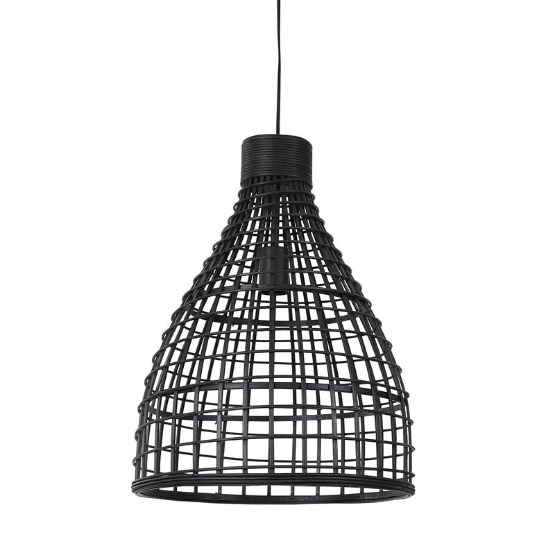 Foto van Light & living - hanglamp puerto - 40x40x51 - zwart