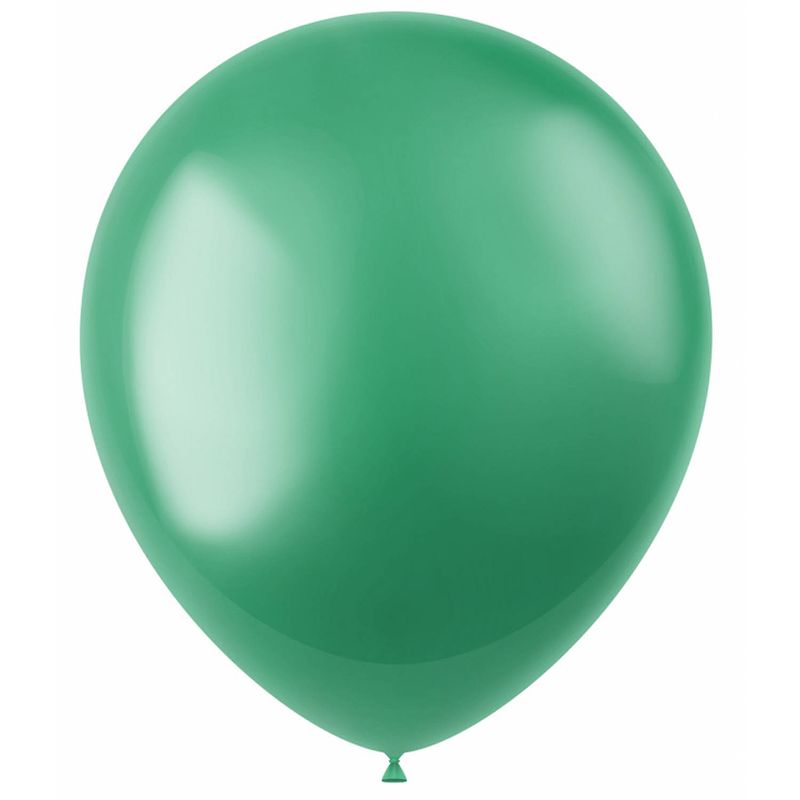 Foto van Folat ballonnen metallic 33 cm latex groen 100 stuks