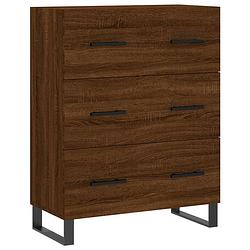 Foto van Vidaxl dressoir 69,5x34x90 cm bewerkt hout bruineikenkleurig