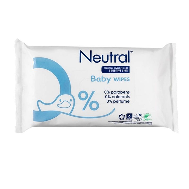 Foto van Neutral baby doekjes - 63 stuks