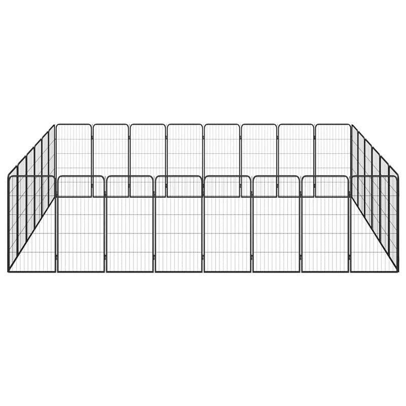 Foto van The living store hondenkennel gepoedercoat staal - 400x300x100 cm - stabiel en veilig