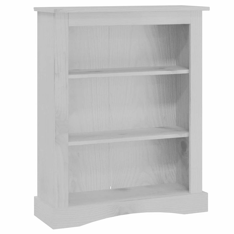 Foto van Vidaxl boekenkast 3 planken 81x29x100 cm grenenhout corona-stijl grijs