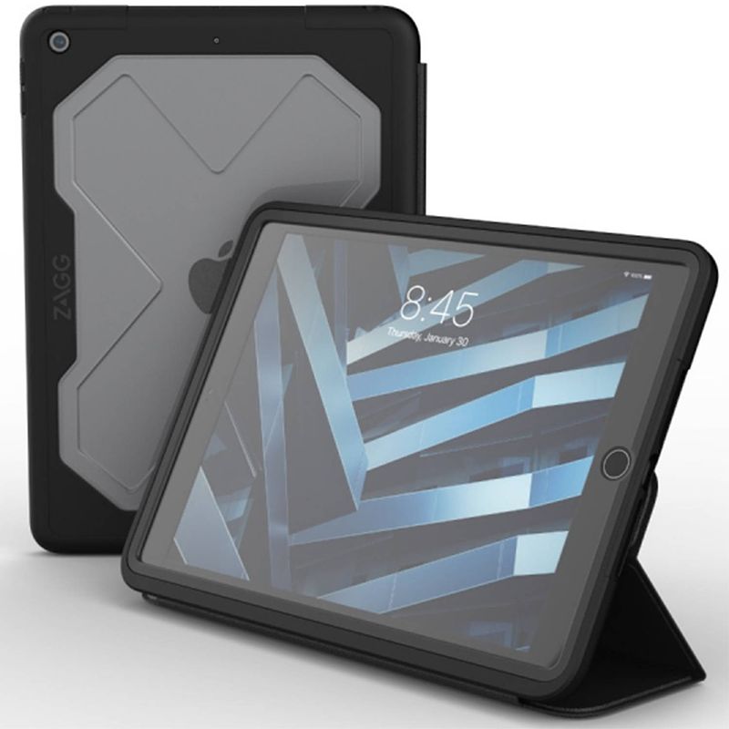 Foto van Zagg rugged messenger case ipad 10.2 (2019 / 2020) tablethoes - zwart