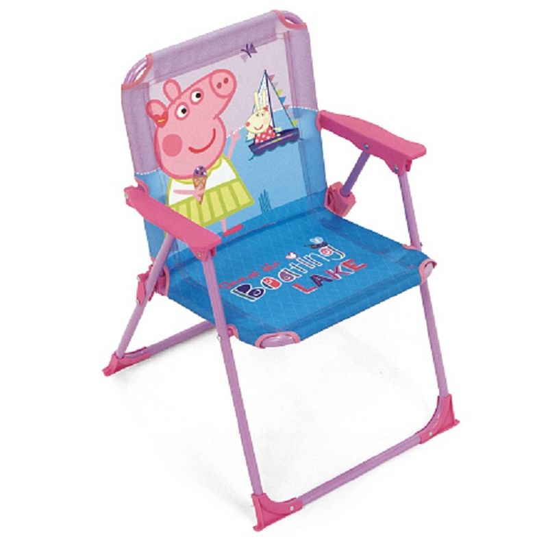 Foto van Nickelodeon klapstoel peppa pig 53 x 38 cm polyester/staal paars