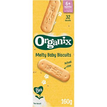 Foto van Organix snack melty baby biscuits 6+m 160g bij jumbo