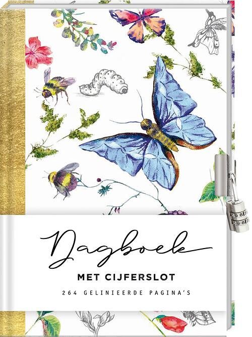 Foto van Dagboek met cijferslot voor volwassenen - botanical - hardcover (9789464322835)