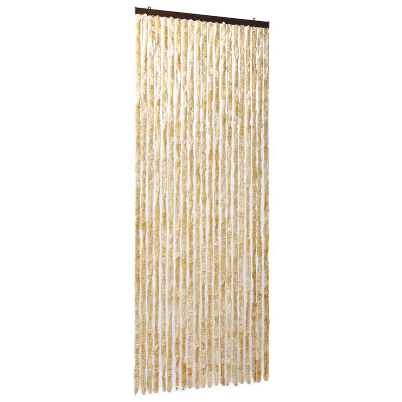 Foto van The living store vliegengordijn - chenille - 90 x 220 cm - beige