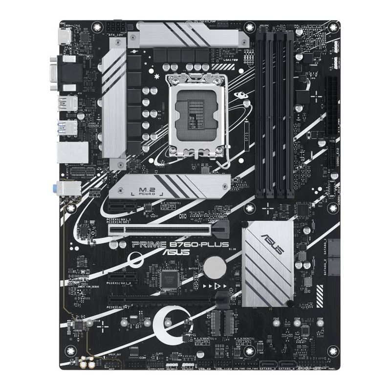 Foto van Asus prime b760-plus moederbord socket intel 1700 vormfactor atx moederbord chipset intel® b760