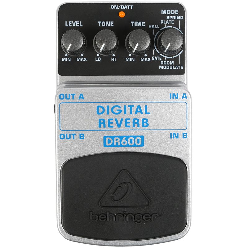 Foto van Behringer dr600 digital reverb effectpedaal