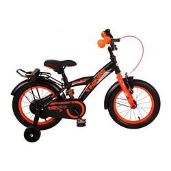 Foto van Volare thombike kinderfiets - jongens - 14 inch - zwart oranje