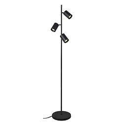 Foto van Artdelight vloerlamp megano 3 lichts h 160 cm zwart