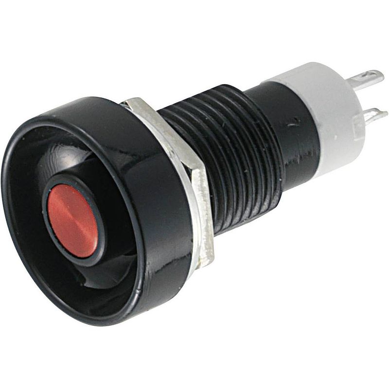 Foto van Miyama ds-260, rd druktoets 125 v/ac 3 a 1x uit/(aan) moment (ø x l) 17 mm x 32.1 mm 1 stuk(s)