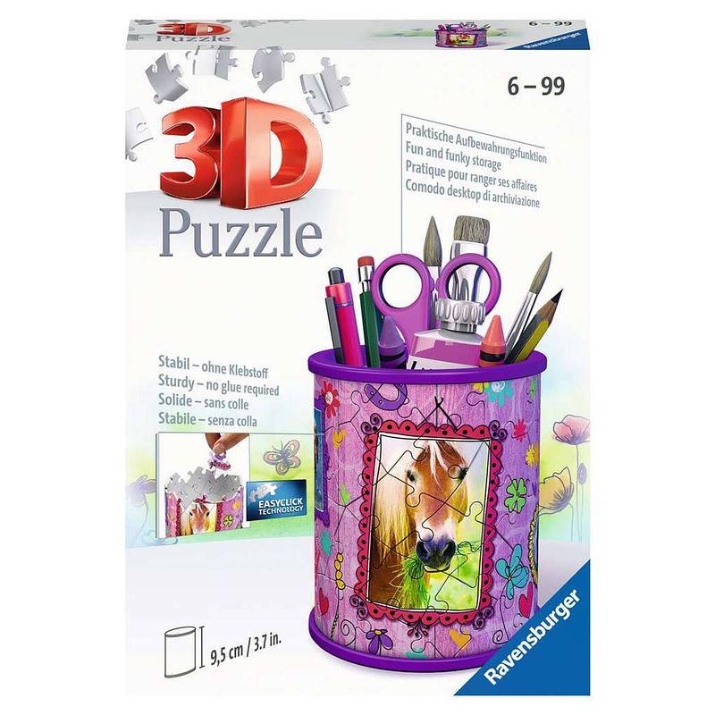 Foto van Ravensburger 3d puzzel pennenbak paarden