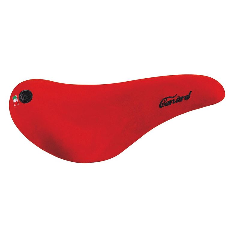 Foto van Selle monte grappa zadel canard 285 x 160 mm heren rood