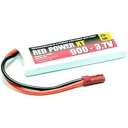 Foto van Red power lipo accupack 3.7 v 900 mah 25 c softcase jst, bec