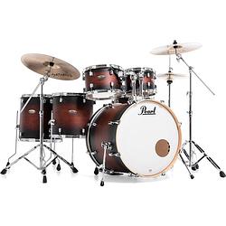 Foto van Pearl dmp926s/c260 decade maple satin brown burst 6-delig drumstel