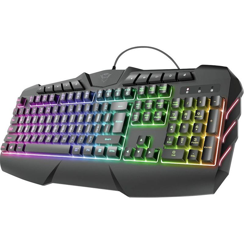 Foto van Trust gxt881 odyss gaming-toetsenbord kabelgebonden qwerty, us-engels (eu) zwart