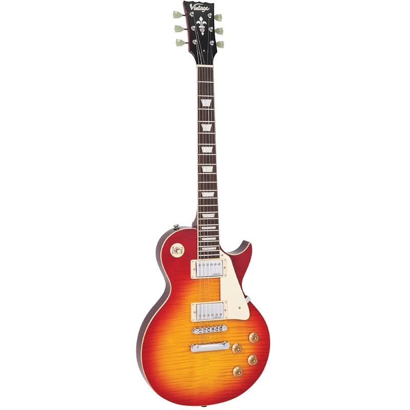 Foto van Vintage v100 reissued cherry sunburst elektrische gitaar