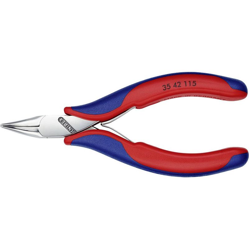 Foto van Knipex 35 42 115 elektronica precisie-tang 45° gebogen 115 mm