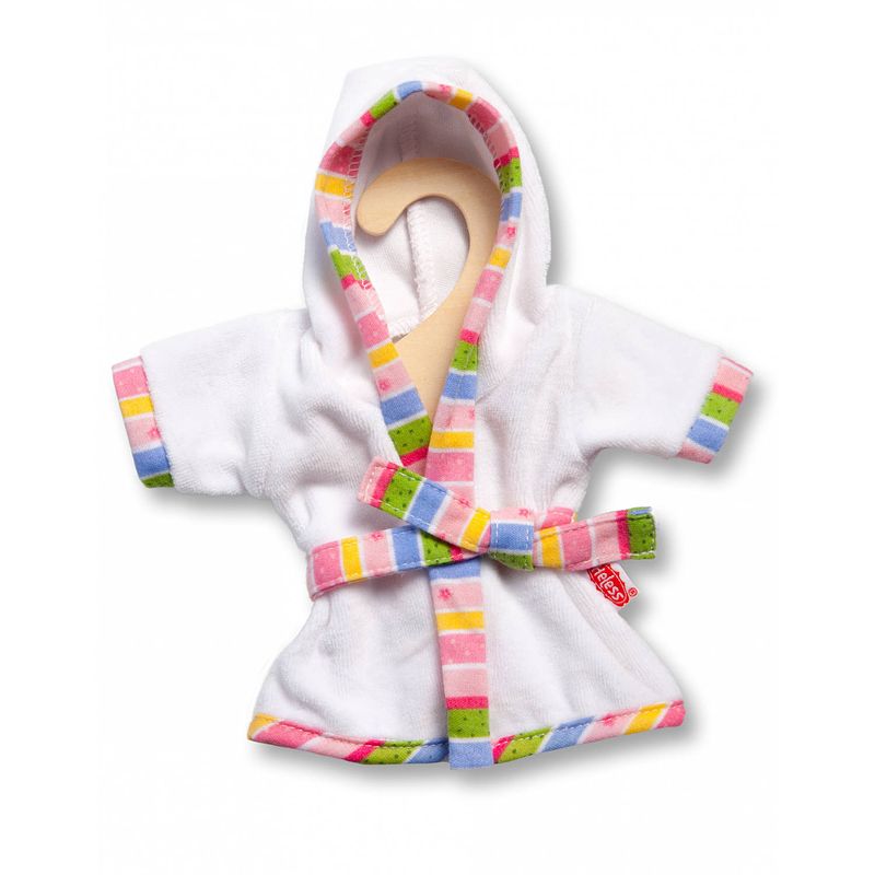 Foto van Heless poppenbadjas voor pop van 20-25 cm wit
