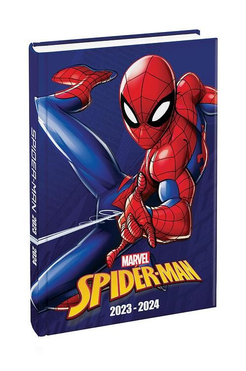 Foto van Spiderman schoolagenda - 2023 -2024 - hardcover (9789464324877)