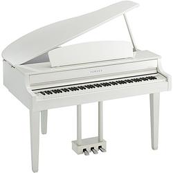 Foto van Yamaha clp-765gp clavinova grand piano polished white digitale vleugel