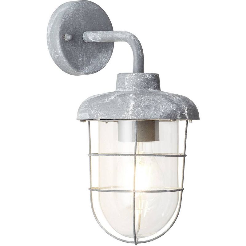 Foto van Brilliant carlisle 96288/70 buitenlamp (wand) led e27 46 w beton-grijs