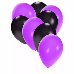 Foto van Horror versiering zwart en paarse ballonnen 20x - ballonnen