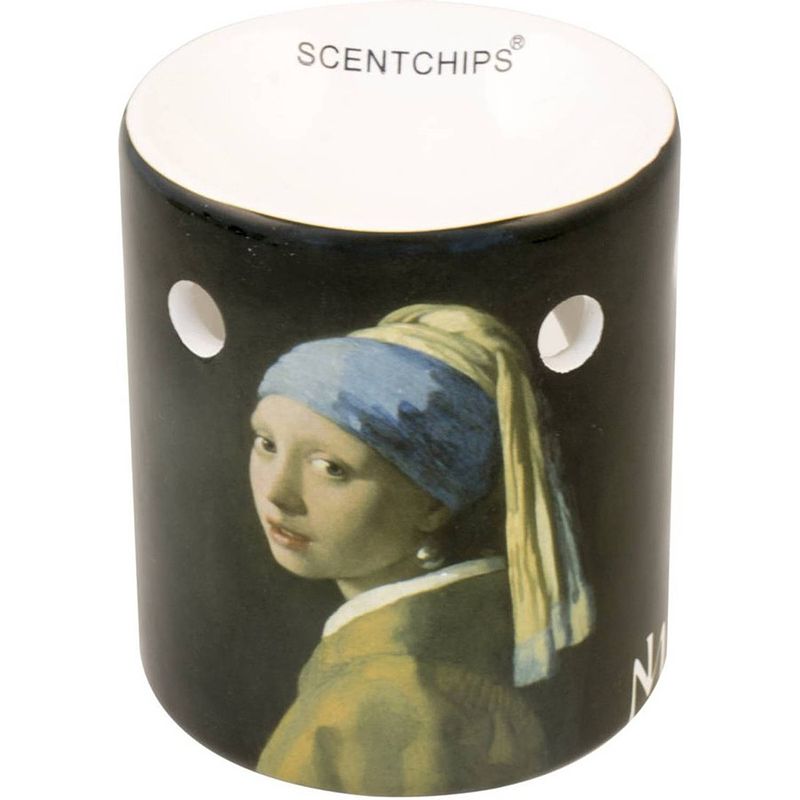 Foto van Scentchips brander oude meesters vermeer meisje parel - keramiek