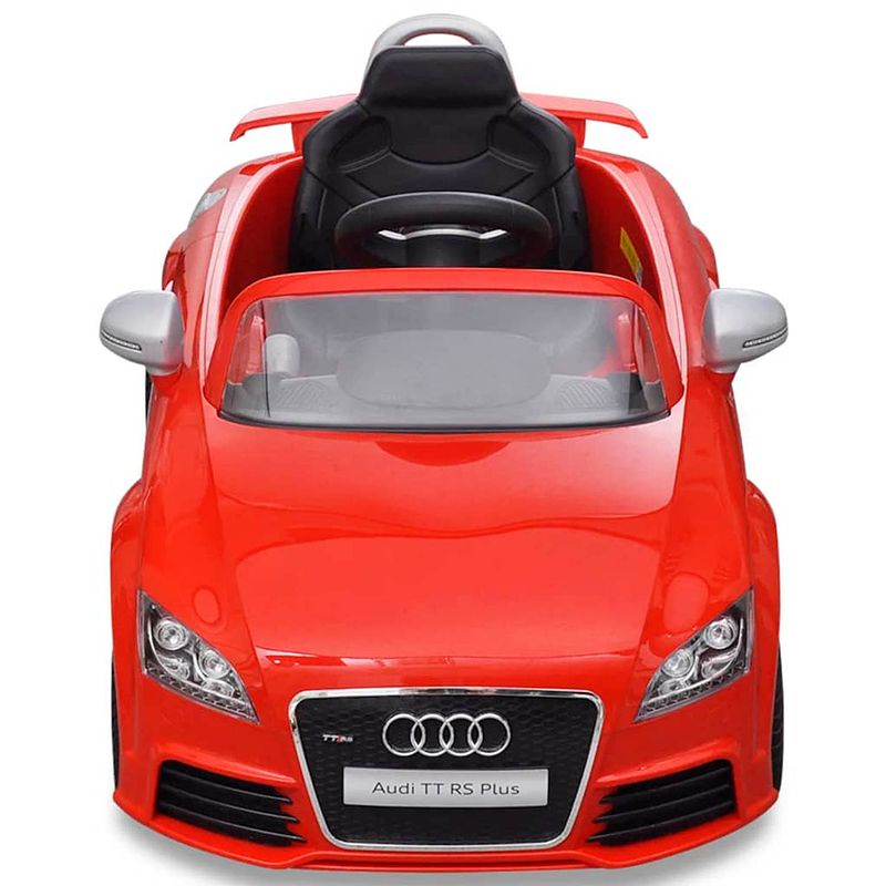 Foto van The living store audi tt rs kinderauto - rood - 110.2 × 59 × 47.5 cm - 2.5 km/u