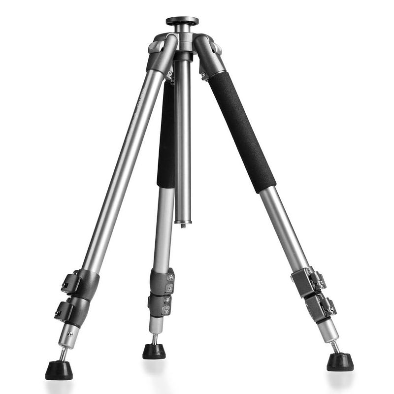 Foto van Walimex wal-6702 tripod 1/4 inch, 3/8 inch werkhoogte: 60 - 156 cm zilver incl. tas