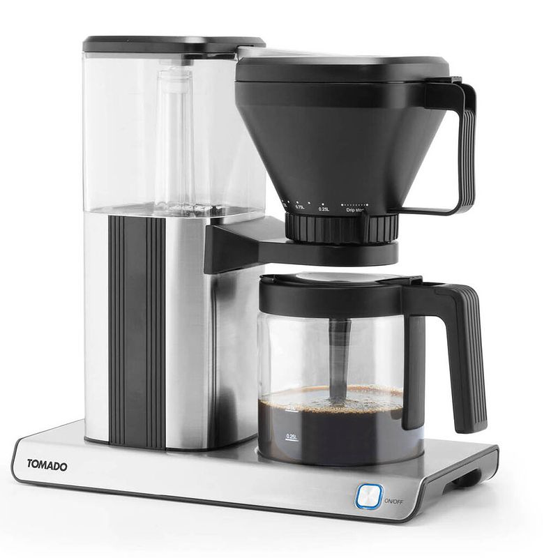 Foto van Tomado tcm1301s - koffiezetapparaat - 1.25 l inhoud - filterkoffie - rvs