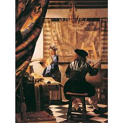 Foto van Johannes vermeer - die malkunst kunstdruk 60x80cm