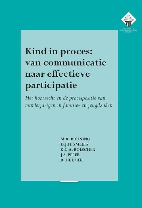 Foto van Kind in proces: van communicatie naar effectieve participatie - d.j.h. smeets - paperback (9789462405592)