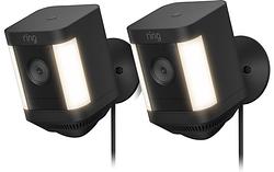 Foto van Ring spotlight cam plus - plug in - zwart - 2-pack