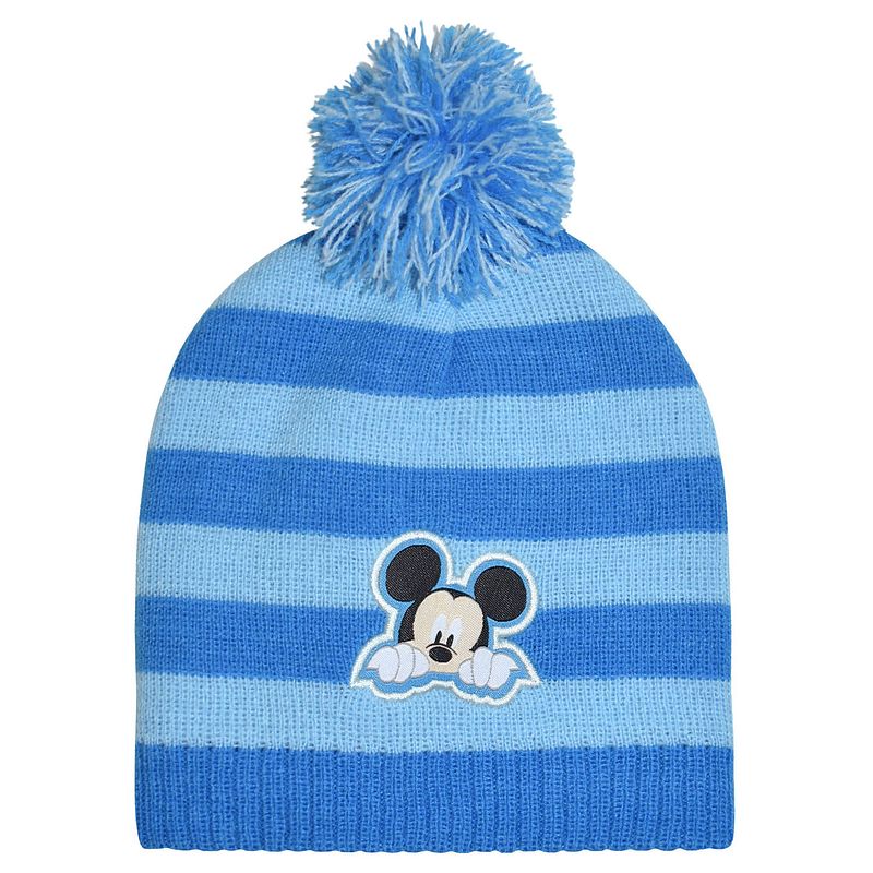 Foto van Disney babymuts mickey mouse junior acryl lichtblauw one-size