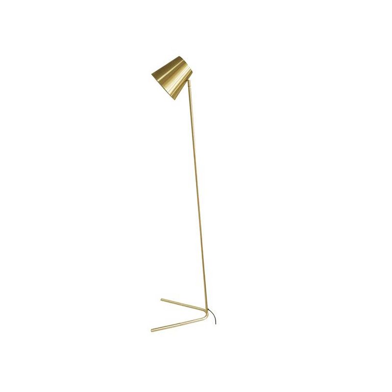 Foto van Leitmotiv - vloerlamp noble - goudkleurig