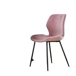 Foto van Anli style stoel velvet ronde buis - roze velours