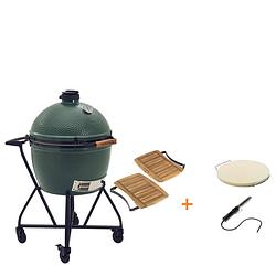 Foto van Big green egg xlarge met integgrated nest en handler onderstel en zijtafels